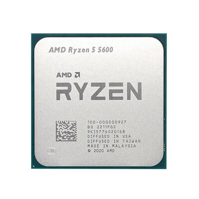 AMD RYZEN 5 5600 3.5GHz 32MB AM4 TRAY (FANSIZ) (65W) NOVGA - 1