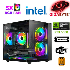 Xaser Air X20 i5 14400F 16GB DDR5 Ram 1TB M.2 NVMe SSD 8GB RTX5060 Masaüstü Oyuncu Bilgisayarı - Xaser
