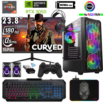 Xaser Armor X100 Ryzen 5 5500 16GB Ram 512GB M.2 NVMe SSD 6GB RTX3050 24