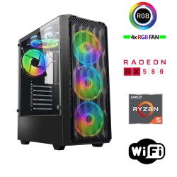 Xaser Armor X40 Ryzen 5 5500 16GB Ram 512GB M.2 NVMe SSD 8GB RX580 24 Curved Oyuncu Tavsiye Sistem - Xaser (1)