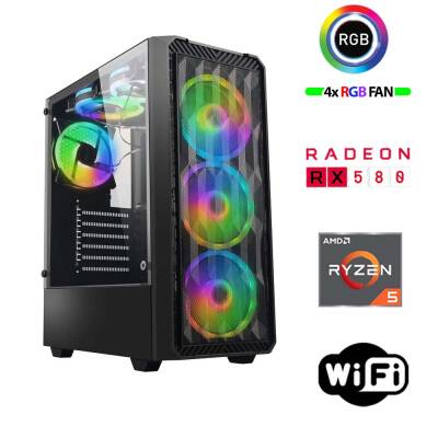 Xaser Armor X60 Ryzen 5 5500 32GB Ram 1TB M.2 NVMe SSD 8GB RX580 24