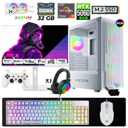 Xaser Astra X390 Ryzen 7 5700X 32GB Ram 1TB M.2 NVMe SSD 8GB RTX5060 Sıvı Soğutmalı 24,5