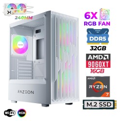 Xaser Astra X540 Ryzen 7 9700X 32GB DDR5 Ram 1TB M.2 NVMe SSD 16GB RX9060 XT Sıvı Soğutmalı Oyuncu Tavsiye Sistem - Xaser