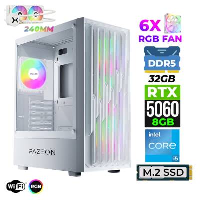 Xaser Astra X670 i5 14400F 32GB DDR5 Ram 1TB M.2 NVMe SSD 8GB RTX5060 Sıvı Soğutmalı Oyuncu Tavsiye Sistem - 1