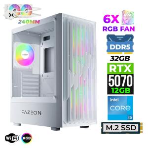 Xaser Astra X690 i5 14400F 32GB DDR5 Ram 1TB M.2 NVMe SSD 12GB RTX5070 Sıvı Soğutmalı Oyuncu Tavsiye Sistem - Xaser