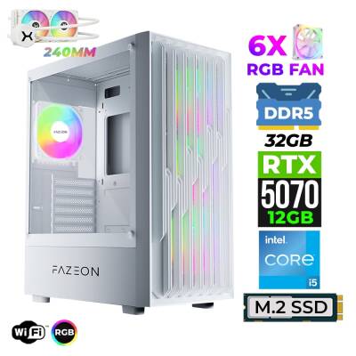 Xaser Astra X690 i5 14400F 32GB DDR5 Ram 1TB M.2 NVMe SSD 12GB RTX5070 Sıvı Soğutmalı Oyuncu Tavsiye Sistem - 1