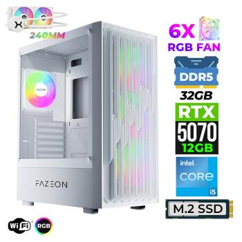 Xaser Astra X690 i5 14400F 32GB DDR5 Ram 1TB M.2 NVMe SSD 12GB RTX5070 Sıvı Soğutmalı Oyuncu Tavsiye Sistem - Xaser