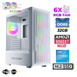 Xaser Astra X700 i5 14400F 32GB DDR5 Ram 1TB M.2 NVMe SSD 16GB RX9060 XT Sıvı Soğutmalı Oyuncu Tavsiye Sistem - Xaser