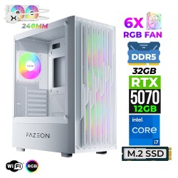 Xaser Astra X770 i7 14700F 32GB DDR5 Ram 1TB M.2 NVMe SSD 12GB RTX5070 Sıvı Soğutmalı Oyuncu Tavsiye Sistem - Xaser