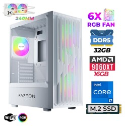 Xaser Astra X780 i7 14700F 32GB DDR5 Ram 1TB M.2 NVMe SSD 16GB RX9060 XT Sıvı Soğutmalı Oyuncu Tavsiye Sistem - Xaser