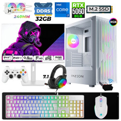 Xaser Astra X790 i7 14700F 32GB DDR5 Ram 1TB M.2 NVMe SSD 8GB RTX5060 Sıvı Soğutmalı 24,5