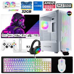 Xaser Astra X820 i7 14700F 32GB DDR5 Ram 1TB M.2 NVMe SSD 16GB RX9060 XT Sıvı Soğutmalı 24,5