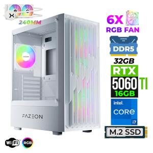 Xaser Astra X840 i9 14900KF 32GB DDR5 Ram 1TB M.2 NVMe SSD 16GB RTX5060 Ti Sıvı Soğutmalı Oyuncu Bilgisayarı - Xaser