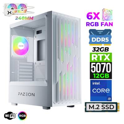 Xaser Astra X850 i9 14900KF 32GB DDR5 Ram 1TB M.2 NVMe SSD 12GB RTX5070 Sıvı Soğutmalı Oyuncu Tavsiye Sistem - 1