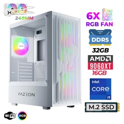 Xaser Astra X860 i9 14900KF 32GB DDR5 Ram 1TB M.2 NVMe SSD 16GB RX9060 XT Sıvı Soğutmalı Oyuncu Tavsiye Sistem - Xaser