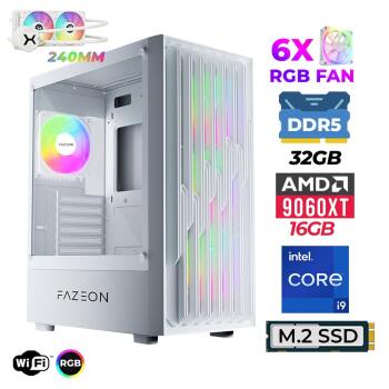 Xaser Astra X860 i9 14900KF 32GB DDR5 Ram 1TB M.2 NVMe SSD 16GB RX9060 XT Sıvı Soğutmalı Oyuncu Tavsiye Sistem - Xaser