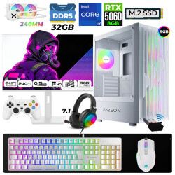 Xaser Astra X870 i9 14900KF 32GB DDR5 Ram 1TB M.2 NVMe SSD 8GB RTX5060 Sıvı Soğutmalı 24,5