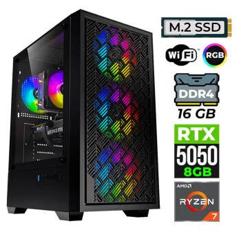 Xaser BladeX50 Ryzen 7 5700X 16GB Ram 512GB M.2 NVMe SSD 8GB RTX5050 Oyuncu Tavsiye Sistem - Xaser