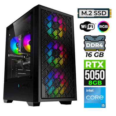 Xaser BladeX90 Intel I5 12400F 16GB Ram 512GB M.2 NVMe SSD 8GB RTX5050 Oyuncu Tavsiye Sistem - 1