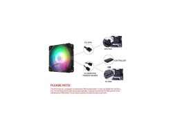 XASER CF04 ARGB Sessiz 12cm 4'lu Set Kasa Fanı - Xaser (1)