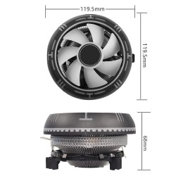 XASER CL-286 UFO RGB CPU FAN LGA 775/115X/1200/1700/AM2/AM3 İslemci Fanı - 5