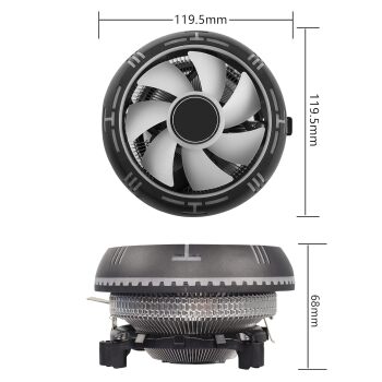XASER CL-286 UFO RGB CPU FAN LGA 775/115X/1200/1700/AM2/AM3 İslemci Fanı - 5