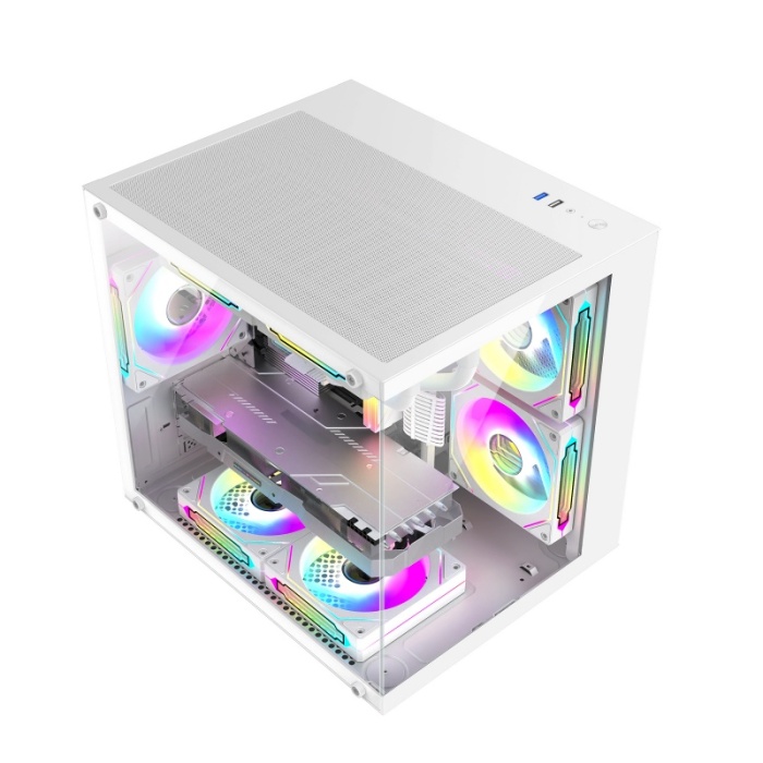 Xaser Cube X220 i5 14400F 32GB DDR5 Ram 1TB M.2 NVMe SSD 16GB RTX5060 Ti Beyaz Oyuncu Tavsiye Sistem - 3