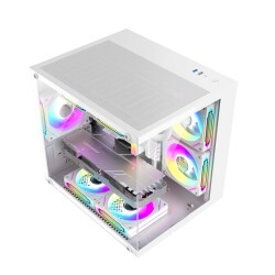 Xaser Cube X240 i7 14700F 32GB DDR5 Ram 1TB M.2 NVMe SSD 16GB RTX5060 Ti Sıvı Soğutmalı Masaüstü Oyuncu Bilgisayarı - 3