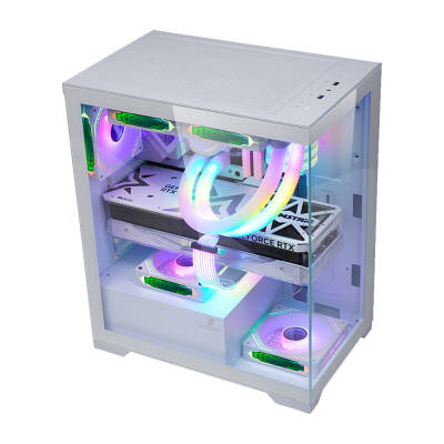 Xaser Delux x3 i5 12400F 32GB Ram 1TB M.2 NVMe SSD 8GB RTX4060 Sıvı Soğutmalı Oyuncu Bilgisayarı - 3