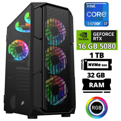 Xaser Delux X122 i7 14700F 32GB DDR5 Ram 1TB M.2 NVMe SSD 16GB RTX5080 Oyuncu Tavsiye Sistem - 1