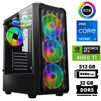 Xaser Delux X93 i7 14700F 32GB DDR5 Ram 512GB M.2 NVMe SSD 8GB RTX4060 Ti Oyuncu Tavsiye Sistem - Xaser