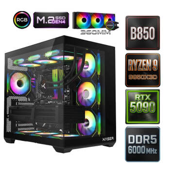 Xaser Diamond x9 Ryzen 9 9950X3D 32GB Ram 1TB M.2 NVMe SSD 32GB RTX5090 Oyuncu Tavsiye Sistem - Xaser