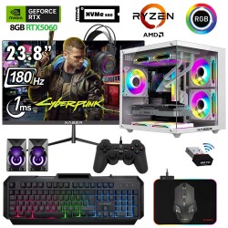 Xaser Eco X290 Ryzen 5 5600 16GB Ram 512GB M.2 NVMe SSD 8GB RTX5060 23.8 180Hz Curved Oyuncu Tavsiye Sistem - Xaser