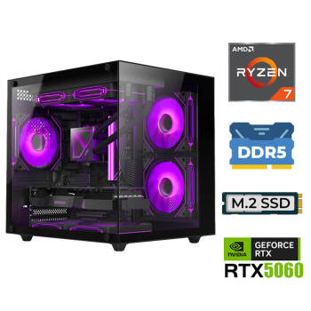 Xaser Elite X120 Ryzen 7 7800X3D 32GB DDR5 Ram 1TB M.2 NVMe SSD 8GB RTX5060 Sıvı Soğutmalı Oyuncu Tavsiye Sistem - Xaser