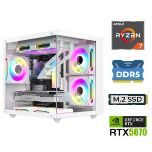 Xaser Elite X170 Ryzen 7 7800X3D 16GB DDR5 Ram 1TB M.2 NVMe SSD 12GB RTX5070 Sıvı Soğutmalı Oyuncu Tavsiye Sistem - Xaser