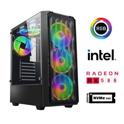 Xaser GX10 i5 4570 16GB Ram 512GB M.2 NVMe SSD 8GB RX580 Oyuncu Tavsiye Sistem - 1