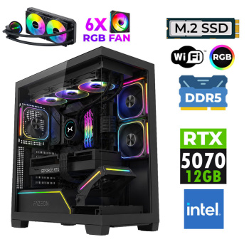 Xaser JETT X290 Intel i9 14900KF 16GB DDR5 Ram 1TB M.2 NVMe SSD 12GB RTX5070 Sıvı Soğutmalı Oyuncu Bilgisayarı - Xaser