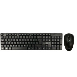 XASER KM-881 Siyah USB Combo Q Standart Klavye + Mouse Set - 1