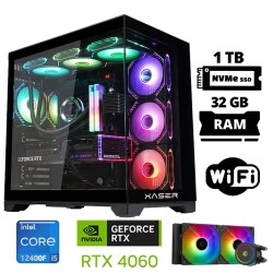 Xaser Lexus X10 i5 12400F 32GB Ram 1TB M.2 NVMe SSD 8GB RTX4060 Sıvı Soğutmalı Oyuncu Bilgisayarı - Xaser