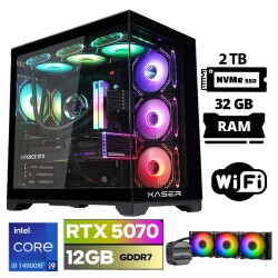 Xaser Lexus x150 i9 14900KF 32GB DDR5 Ram 2TB M.2 NVMe SSD 12GB RTX5070 Masaüstü Oyuncu Bilgisayarı - Xaser