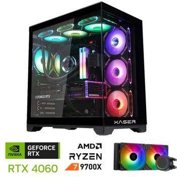 Xaser Lexus x270 Ryzen 7 9700X 32GB DDR5 Ram 1TB M.2 NVMe SSD 8GB RTX4060 Sıvı Soğutmalı Oyuncu Tavsiye Sistem - Xaser