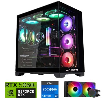 Xaser Lexus x350 i7 14700F 32GB DDR5 Ram 1TB M.2 NVMe SSD 8GB RTX5060 Ti Sıvı Soğutmalı Oyuncu Bilgisayar - Xaser