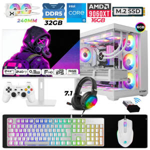 Xaser Moon X120 i5 14600K 32GB DDR5 Ram 1TB M.2 NVMe SSD 16GB RX9060 XT Sıvı Soğutmalı 24,5