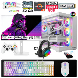 Xaser Moon X40 Ryzen 7 5700X 32GB Ram 1TB M.2 NVMe SSD 16GB RX9060 XT Sıvı Soğutmalı 24,5