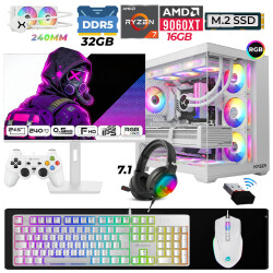 Xaser Moon X80 Ryzen 7 7800X3D 32GB DDR5 Ram 1TB M.2 NVMe SSD 16GB RX9060 XT Sıvı Soğutmalı 24,5