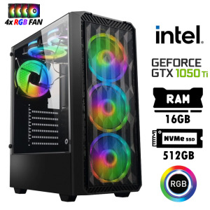 Xaser Nano X10 i3 13100F 16GB Ram 512GB M.2 Nvme SSD 4GB GTX 1050Ti Oyuncu Hazır Tavsiye Sistem - Xaser