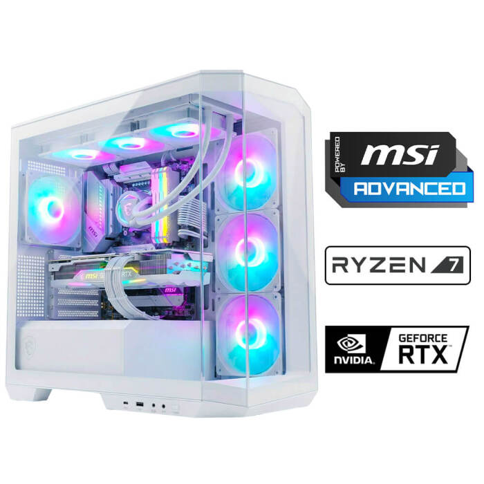 Xaser Pano X60 Ryzen 7 5700X 32GB Ram 1TB M.2 NVMe SSD 12GB RTX5070 Sıvı Soğutmalı Msi Oyuncu OEM Paket - 1