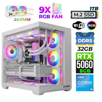 Xaser Pearl X20 i5 14600K 32GB DDR5 Ram 1TB M.2 NVMe SSD 8GB RTX5060 Oyuncu Render Tavsiye Sistem - Xaser