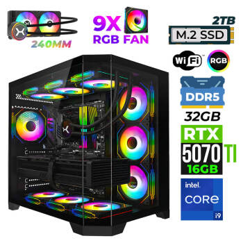 Xaser Pearl X50 i9 14900KF 32GB DDR5 Ram 2TB M.2 NVMe SSD 16GB RTX5070Ti Oyuncu Render Tavsiye Sistem - Xaser