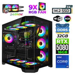 Xaser Pearl X70 i9 14900KF 32GB DDR5 Ram 2TB M.2 NVMe SSD 16GB RTX5080 Oyuncu Render Tavsiye Sistem - Xaser